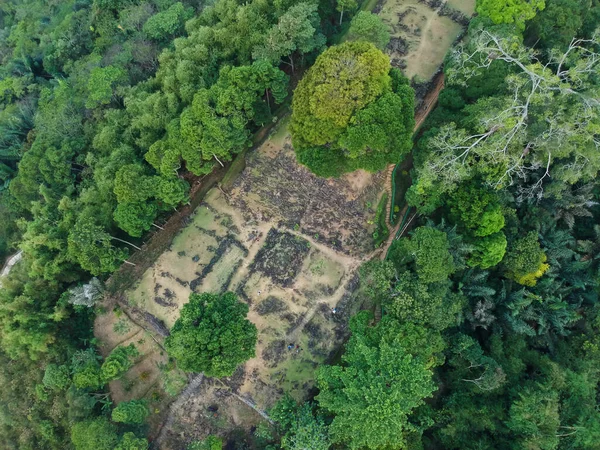 Situs Megalithik Gunung Padang Cianjur Jawa Barat Indonesia Stok Gambar