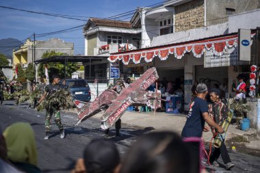 Ciwidey, Bandung, Endonezya. 17 Ağustos 2023: 17 Ağustos 'ta Endonezya' nın bağımsızlık günü