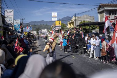 Ciwidey, Bandung, Endonezya. 17 Ağustos 2023: 17 Ağustos 'ta Endonezya' nın bağımsızlık günü