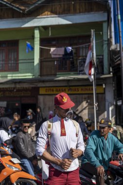 Ciwidey, Bandung, Endonezya. 17 Ağustos 2023: 17 Ağustos 'ta Endonezya' nın bağımsızlık günü
