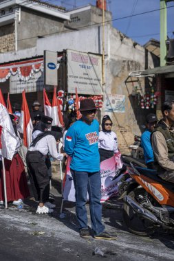 Ciwidey, Bandung, Endonezya. 17 Ağustos 2023: 17 Ağustos 'ta Endonezya' nın bağımsızlık günü