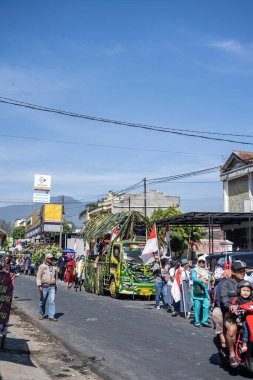 Ciwidey, Bandung, Endonezya. 17 Ağustos 2023: 17 Ağustos 'ta Endonezya' nın bağımsızlık günü