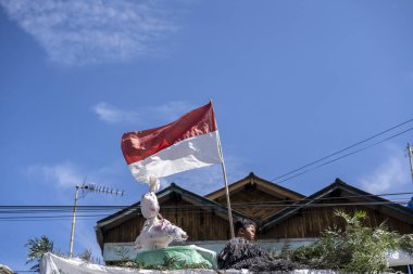 Ciwidey, Bandung, Endonezya. 17 Ağustos 2023: 17 Ağustos 'ta Endonezya' nın bağımsızlık günü