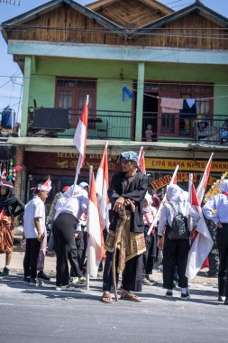 Ciwidey, Bandung, Endonezya. 17 Ağustos 2023: 17 Ağustos 'ta Endonezya' nın bağımsızlık günü
