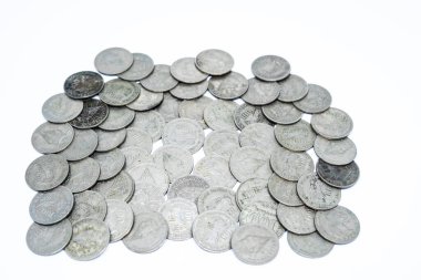 Arkaplan için Endonezya Rupiah 'ının klasik ve tarihsel sikkesi