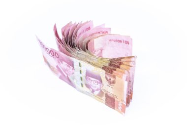 Endonezya banknotları serisi, 2004 yılından beri 100.000 rupiah IDR değerinde, arka plan için Endonezya rupiası