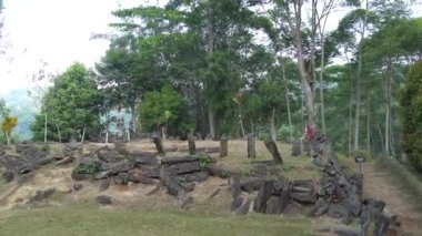 Megalitik siteler Gunung Padang, Cianjur, Batı Java, Endonezya