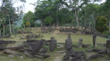 Megalitik siteler Gunung Padang, Cianjur, Batı Java, Endonezya