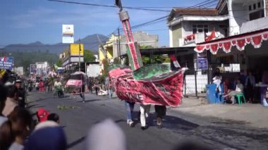 Ciwidey, Bandung, Endonezya. 17 Ağustos 2023: 17 Ağustos 'ta Endonezya' nın bağımsızlık günü