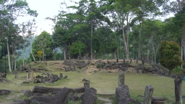Megalitik Siteler Gunung Padang Cianjur Batı Java Endonezya — Stok video