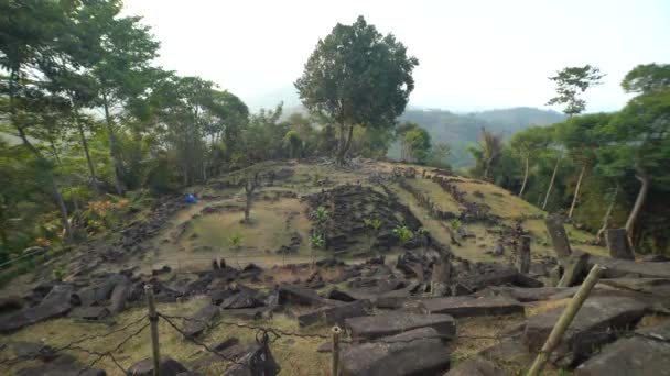 Siti Megalitici Gunung Padang Cianjur Giava Occidentale Indonesia — Video Stock