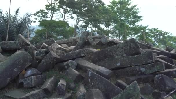 Megalitiska Platser Gunung Padang Cianjur Västra Java Indonesien — Stockvideo