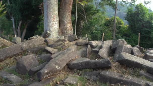 Megalithische Stätten Gunung Padang Cianjur Westjava Indonesien — Stockvideo