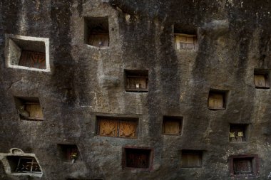 Geleneksel Lo 'ko Mata Mağara Mezarlığı, Toraja Endonezya