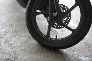 Arka plan motosiklet lastikleri. motosiklet konsepti