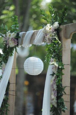 Düğün süsleme lambası, bahçe partisi konsepti