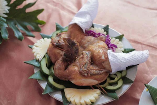 grilled chicken dish in traditional wedding