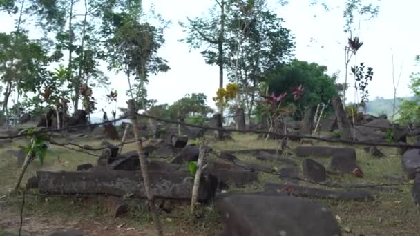 Мегалітичні Сайти Гунунг Паданг Чандур Західна Ява Індонезія — стокове відео