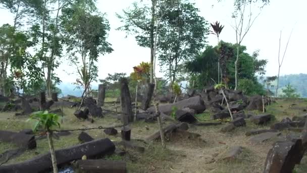 Megalithische Stätten Gunung Padang Cianjur Westjava Indonesien — Stockvideo