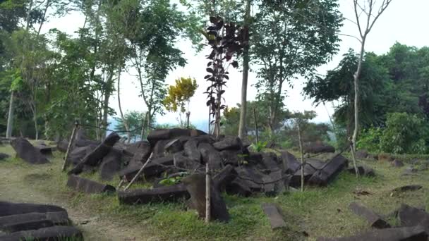 Sitios Megalíticos Gunung Padang Cianjur Java Occidental Indonesia — Vídeo de stock