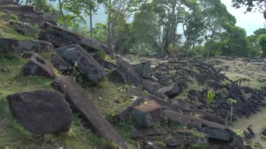 Megalitik siteler Gunung Padang, Cianjur, Batı Java, Endonezya