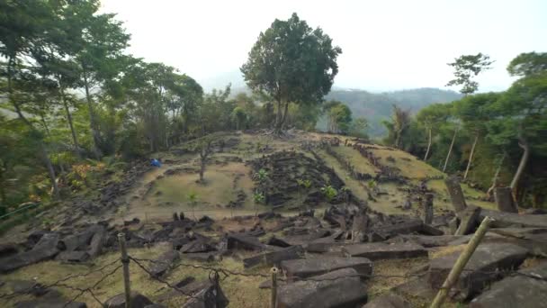 Megalithische Sites Gunung Padang Cianjur West Java Indonesië — Stockvideo