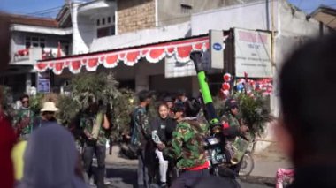 Ciwidey, Bandung, Endonezya. 17 Ağustos 2023: 17 Ağustos 'ta Endonezya' nın bağımsızlık günü