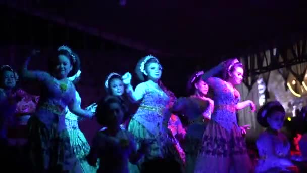 印度尼西亚茂物 2023年6月3日 雅潘甘舞是一种起源于喀拉旺地区的传统的Sundanese社交舞蹈 在印度尼西亚非常流行 — 图库视频影像