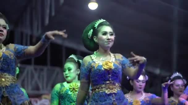 Bogor Indonésie Června 2023 Jaipongan Typ Tradičního Sundanese Společenského Tance — Stock video