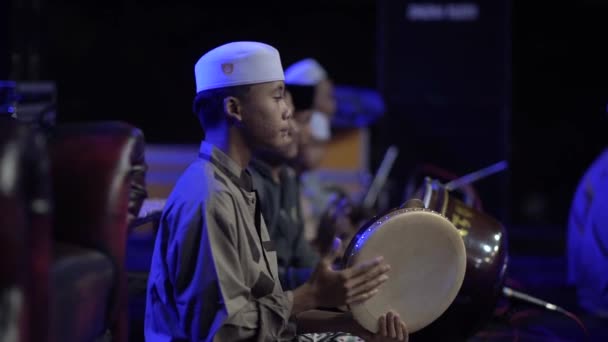 Bogor Indonesia Giugno 2023 Marawis Una Musica Tradizionale Musulmana Proveniente — Video Stock
