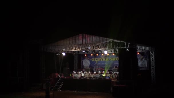 Bogor Indonesia Junio 2023 Marawis Una Música Tradicional Musulmana Indonesia — Vídeo de stock