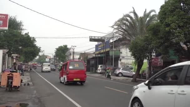 Cianjur Δυτική Ιάβα Ινδονησία Αυγούστου 2023 Cianjur Ατμόσφαιρα Στο Όχημα — Αρχείο Βίντεο