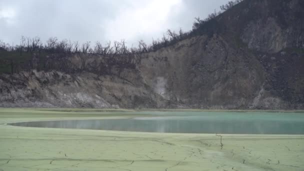 Kawah Putih Crater Lake Ciwidey West Java Bandung Indonesia — Stock video
