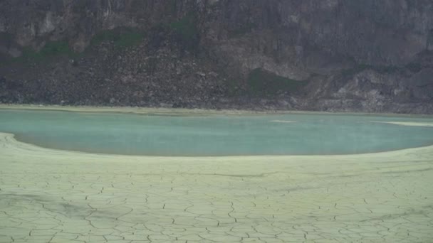 Lago Cratera Kawah Putih Ciwidey West Java Bandung Indonesia — Vídeo de Stock