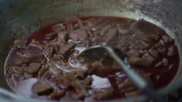 고기가 부드러운 있도록 쇠고기를 — 비디오