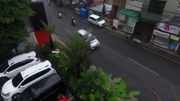 Bandung Indonesia Dicembre 2017 Veduta Aerea Jalan Cihampelas Bandung Mattino — Video Stock