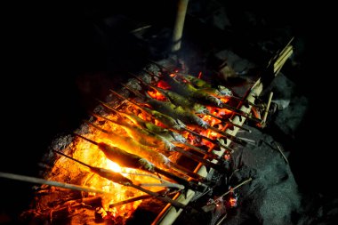 Endonezya 'dan ızgara balık.