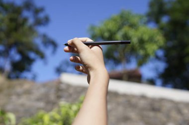 Bir kalem tutarak eğitim kavramı