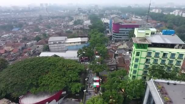 Bandung Indonesia Diciembre 2017 Vista Aérea Del Ambiente Ciudad Bandung — Vídeos de Stock