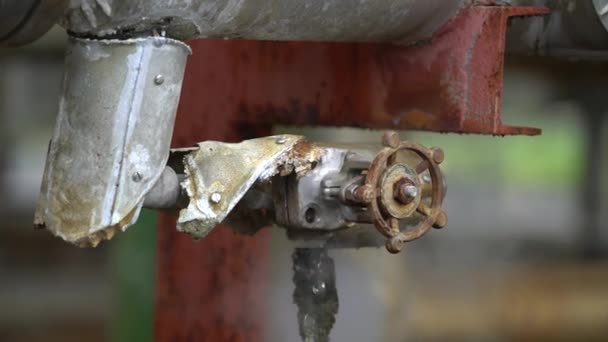 Vapor Água Vazando Tubos Causa Corrosão Usinas Térmicas — Vídeo de Stock