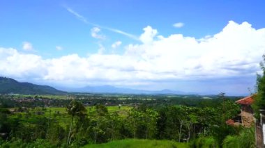 Cianjur 'dan manzara, Batı Java, Endonezya