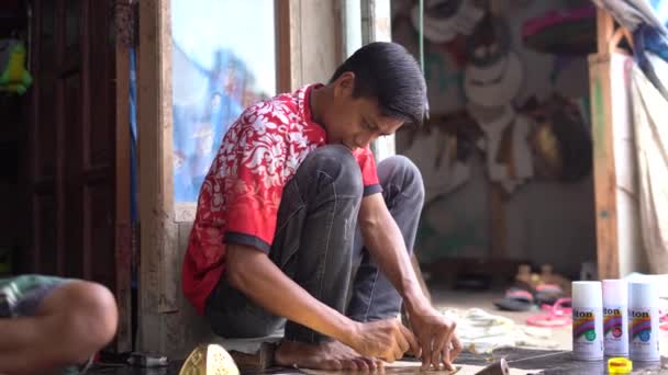 Cianjur Indonésie Février 2024 Les Artisans Des Lampes Lanterne Musulmanes — Video