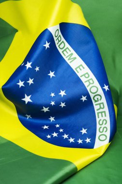 Brezilya ve Güney Amerika 'nın bayrağını yakın çekiş