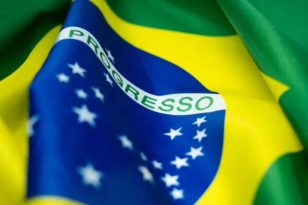closeup Brezilya bayrağı