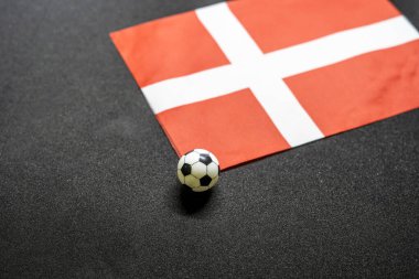 Ulusal bayraklı Danimarka Futbolu