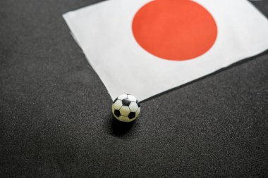 Ulusal bayraklı Japon Futbolu