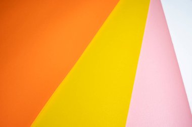 Orange, yellow and pink pastel paper color for background