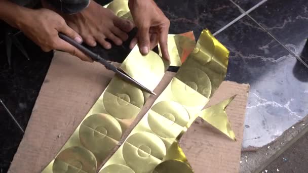 Les Artisans Des Lampes Lanterne Musulmanes Traditionnelles Cianjur Sont Appelés — Video