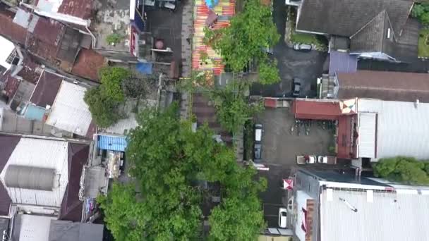 Bandung Indonesien December 2017 Flygfoto Över Cihampelas Terrass — Stockvideo
