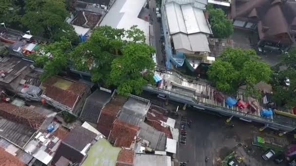 Bandung Indonésie Prosinec 2017 Letecký Pohled Cihampelas Terrace — Stock video